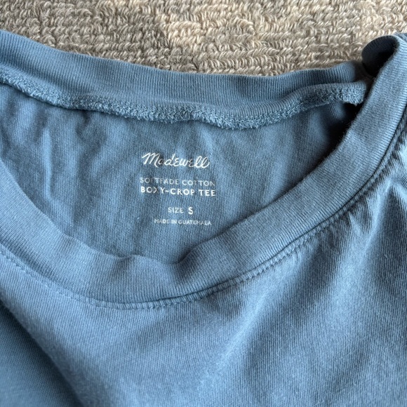 Madewell Softade Cotton Boxy-Crop Tee - Picture 3 of 3
